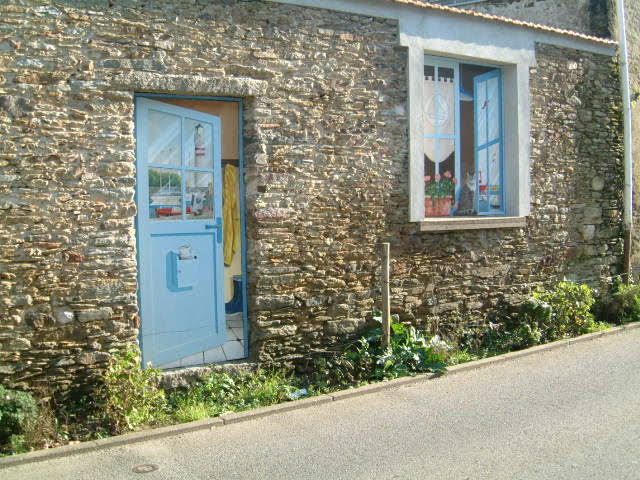 Trompe-l'oeil de rue pour la ville de la Plaine sur Mer (44)