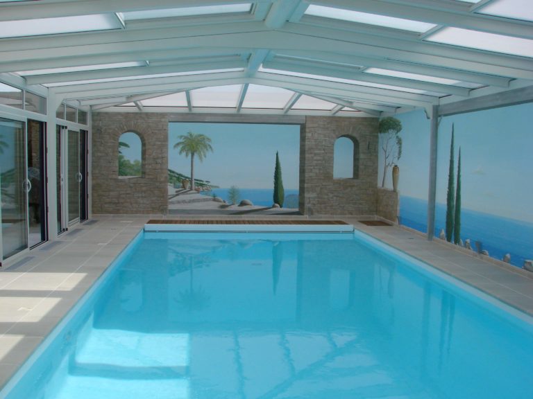 Trompe l'oeil décor piscine