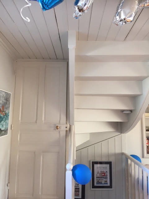 Peinture porte et escalier