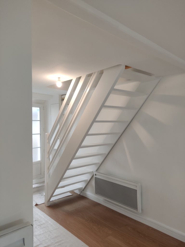 BODIN PEINTURE_Peinture escalier blanc